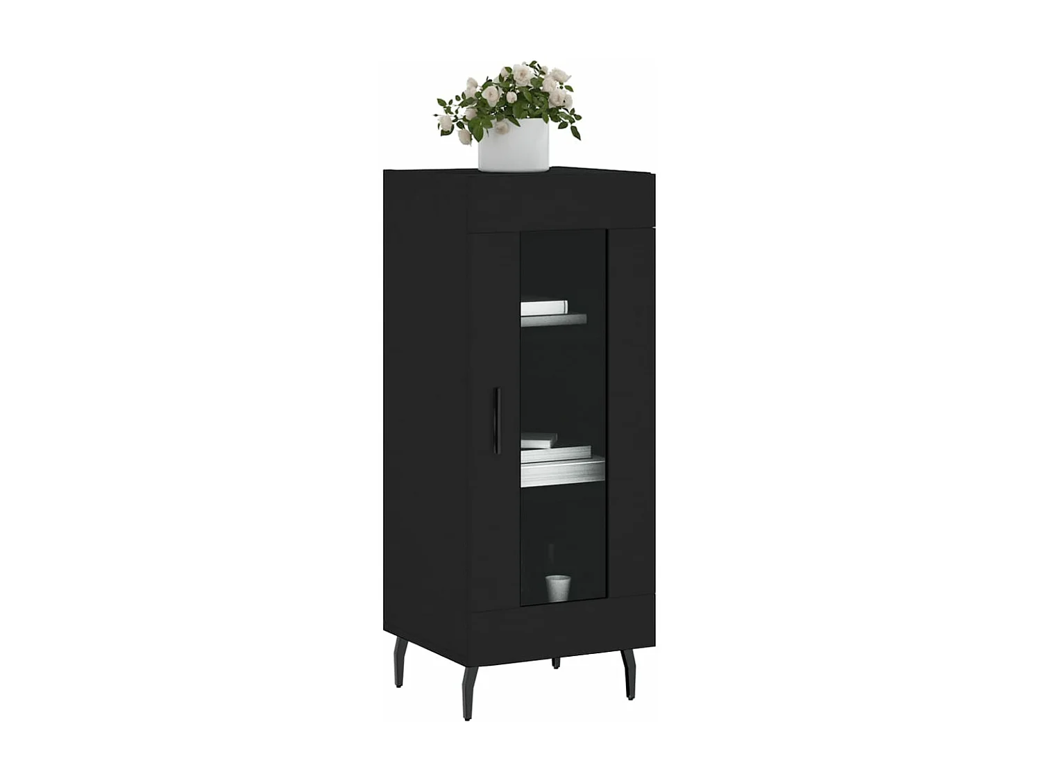 Buffet Noir 34,5x34x90 cm Bois d'ingénierie