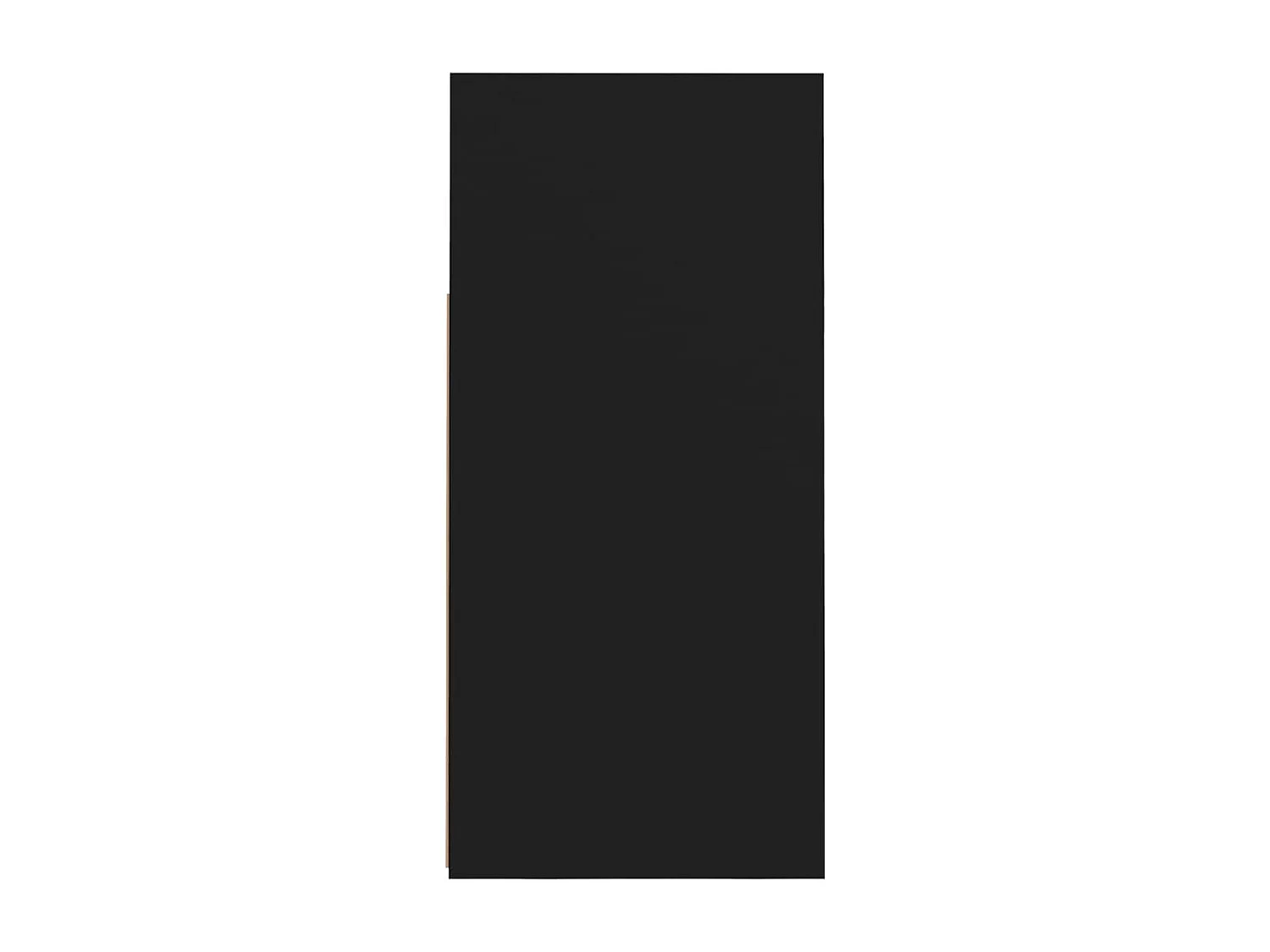 Buffet avec lumières LED noir 80x35x75 cm