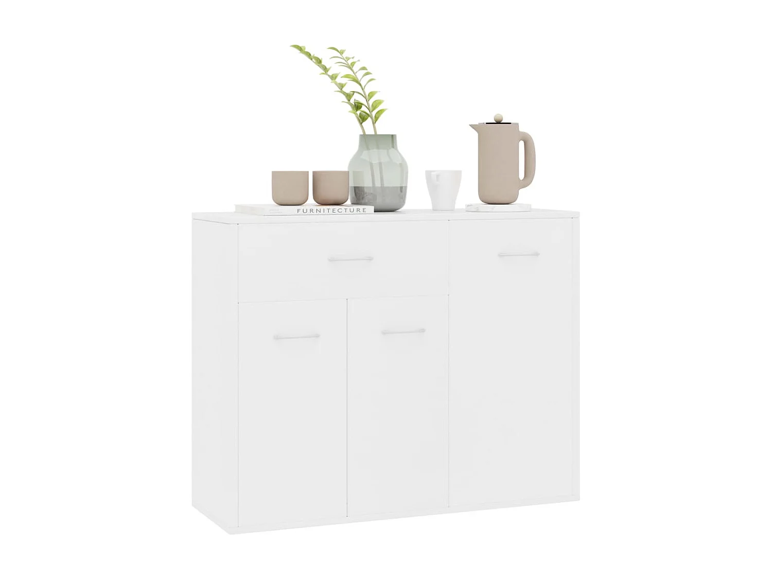 Aparador 88x30x70 cm contraplacado branco