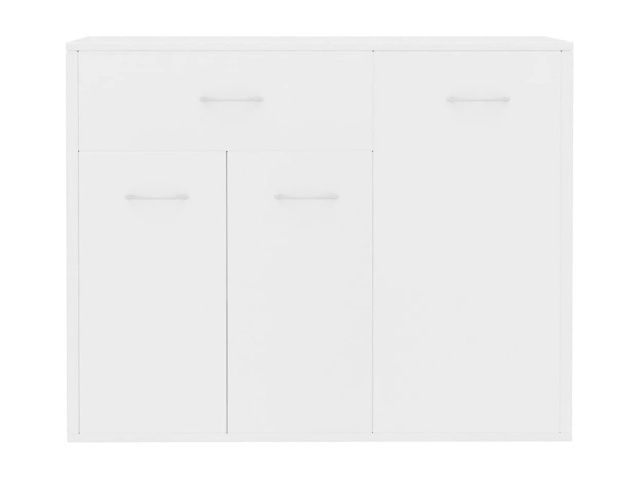 Buffet Blanc 88x30x70 cm Bois d'ingénierie