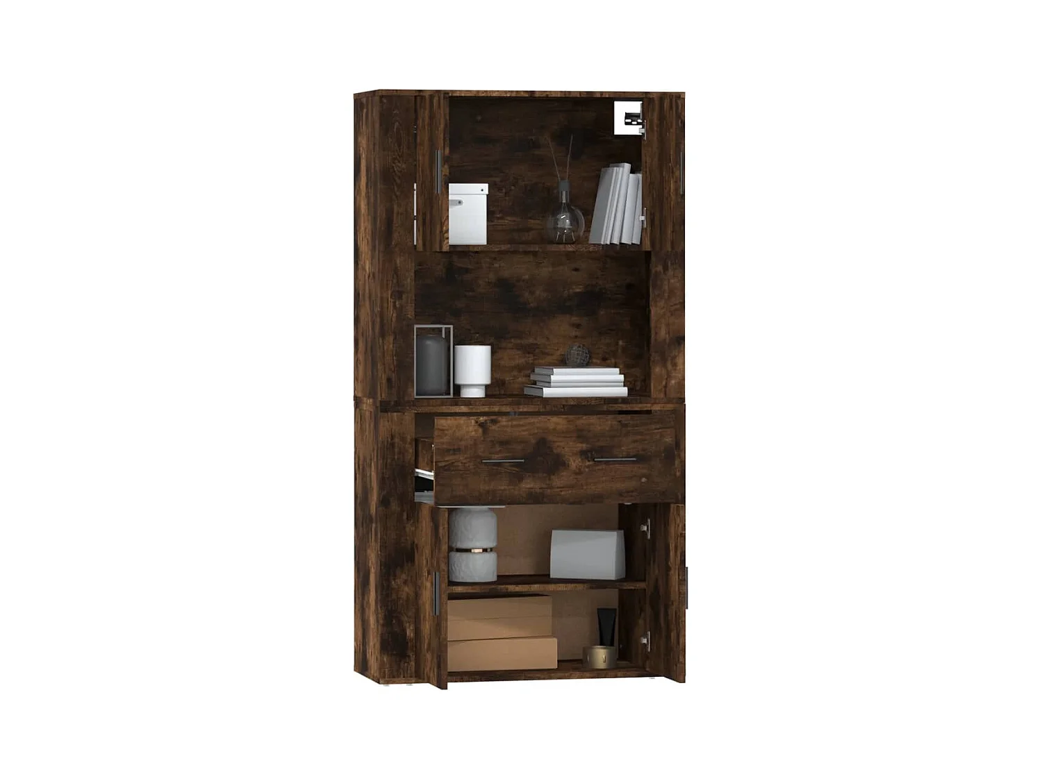 Buffet haut Chêne fumé Bois d'ingénierie