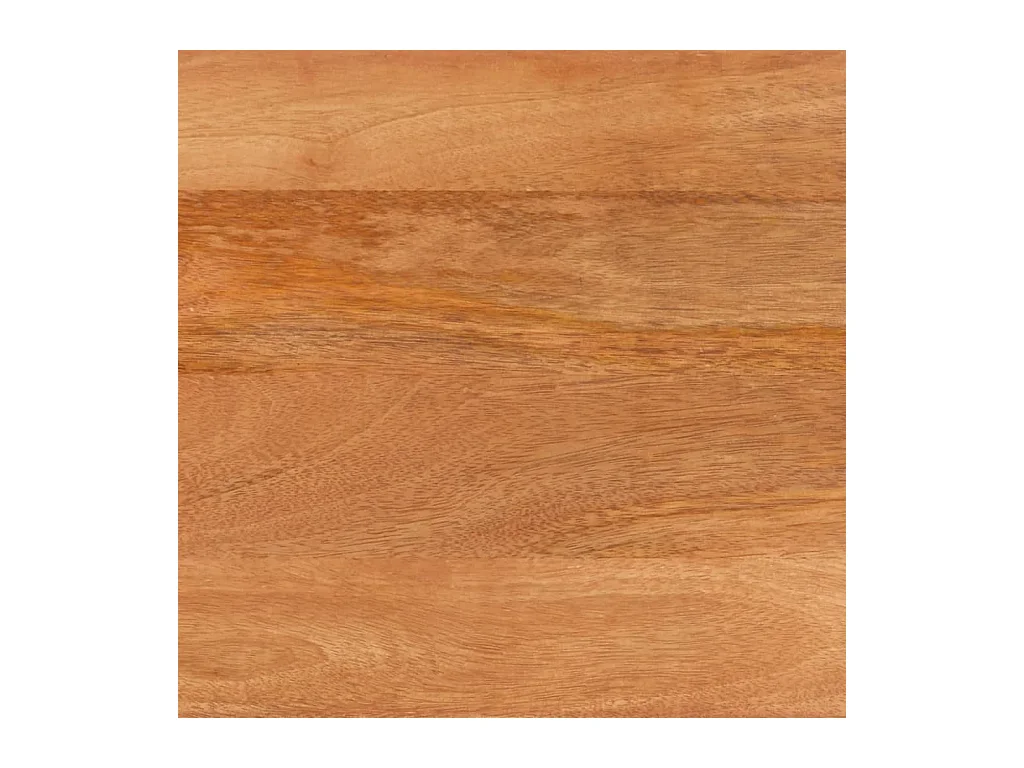 Mueble auxiliar madera maciza mango marrón/negro 60x33,5x75 cm