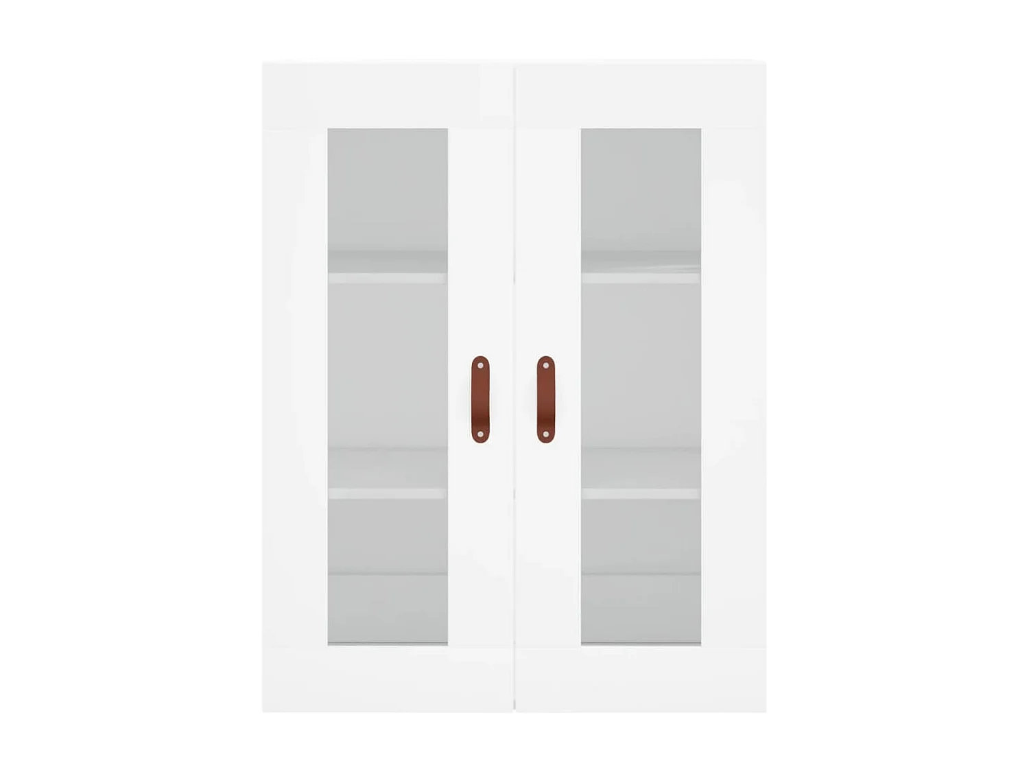 Aparador alto madera contrachapada blanco 69,5x34x180 cm