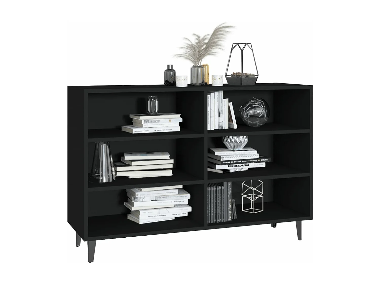 Buffet Noir 103,5x35x70 cm Aggloméré