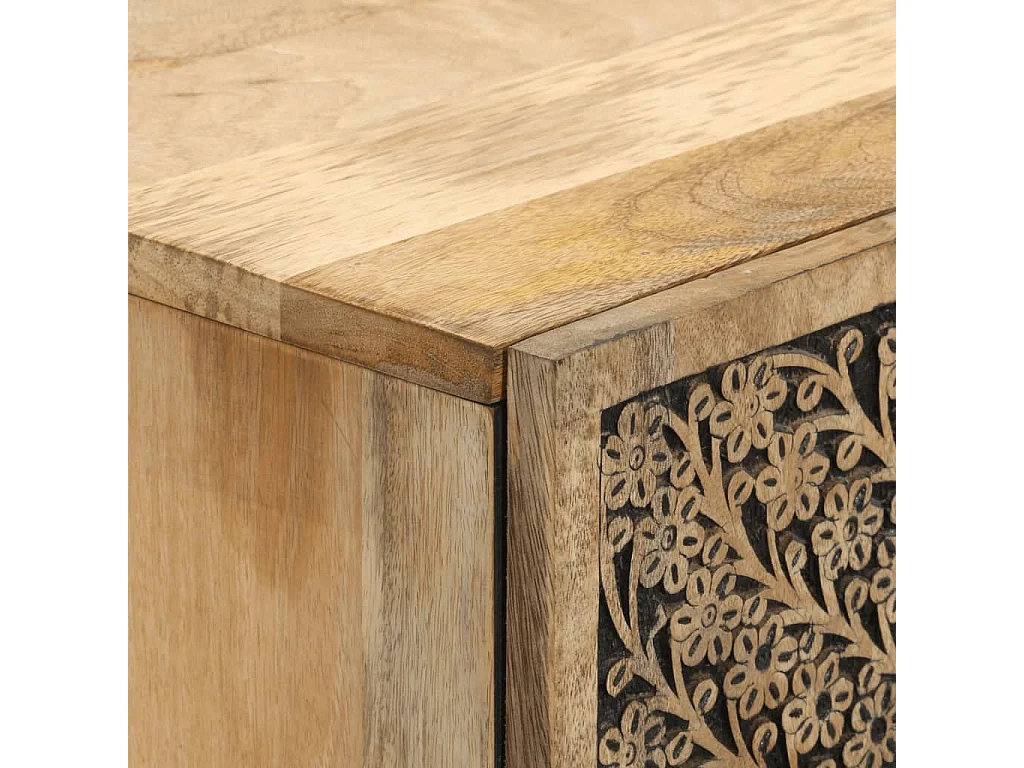 Buffet 60x33x100 cm bois de manguier massif
