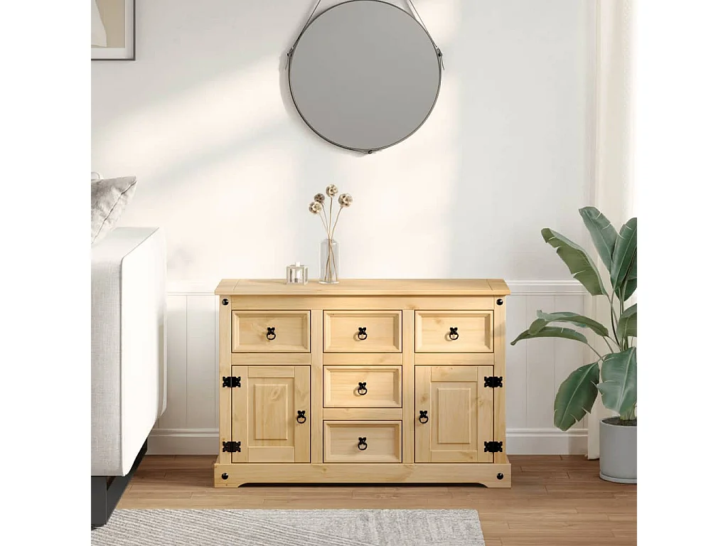 Buffet Corona 115x40x76 cm bois massif de pin