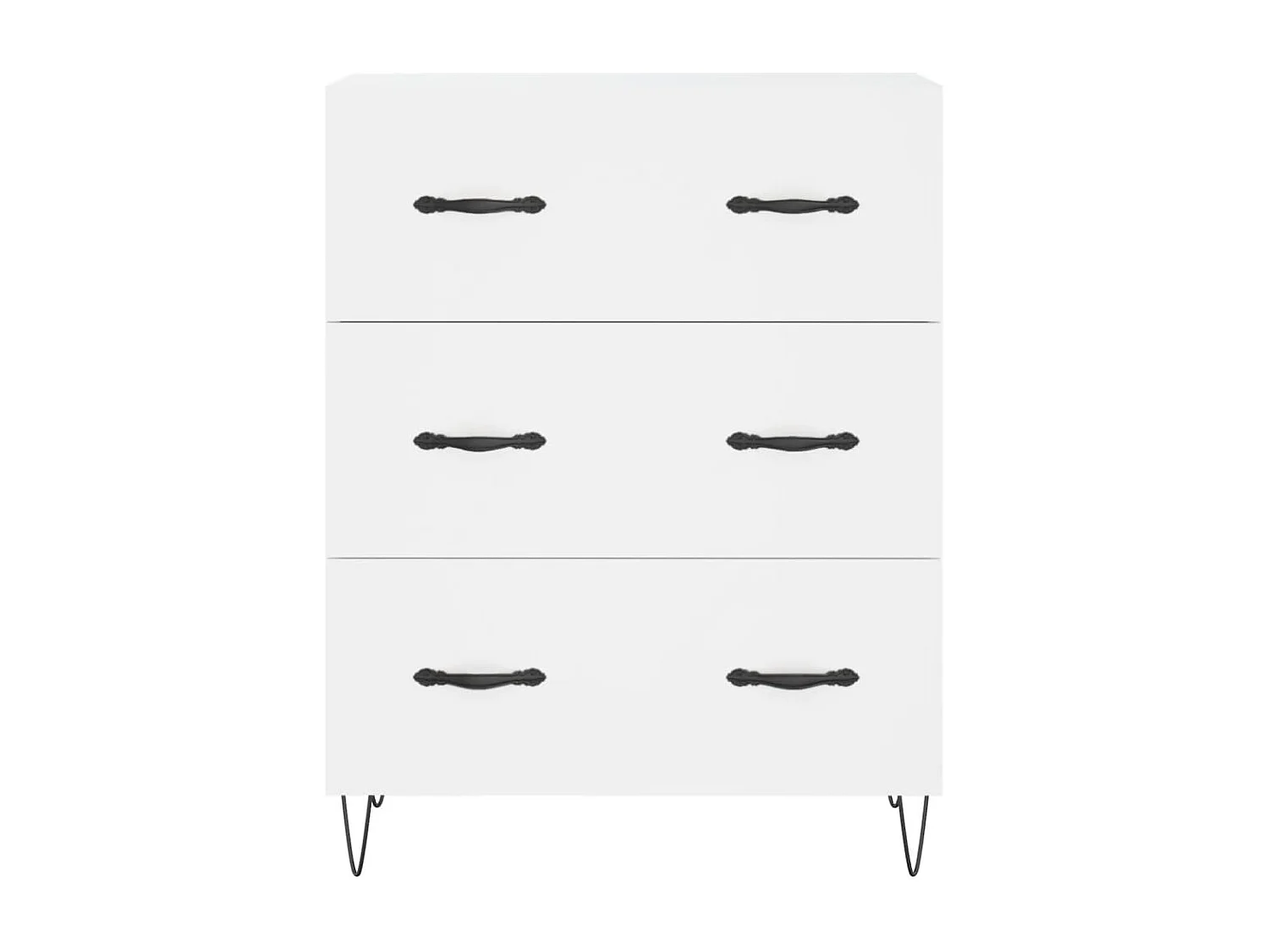 Buffet haut Blanc 69,5x34x180 cm Bois d'ingénierie