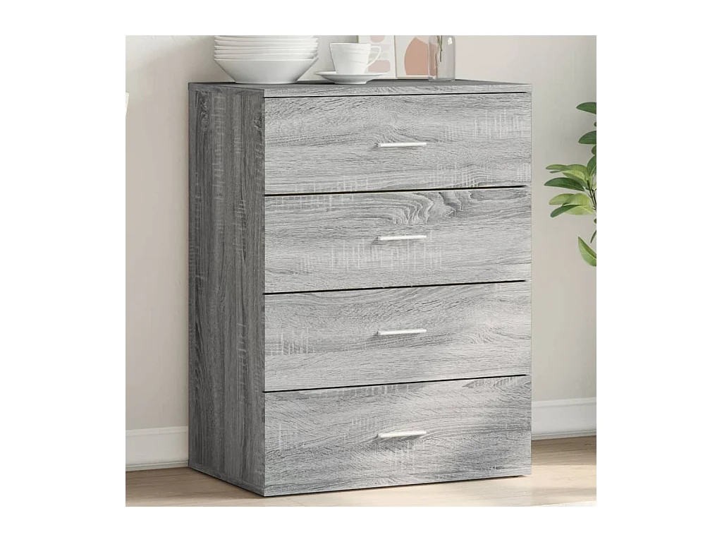 Buffet sonoma gris 60x39x80 cm bois d'ingénierie