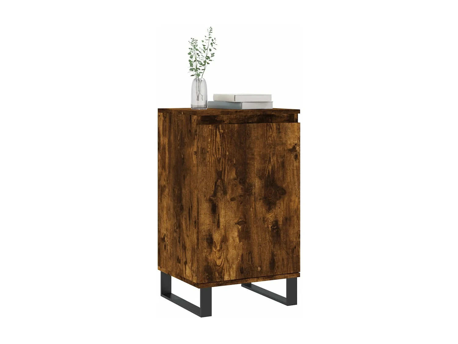 Buffet chêne fumé 40x35x70 cm bois d'ingénierie
