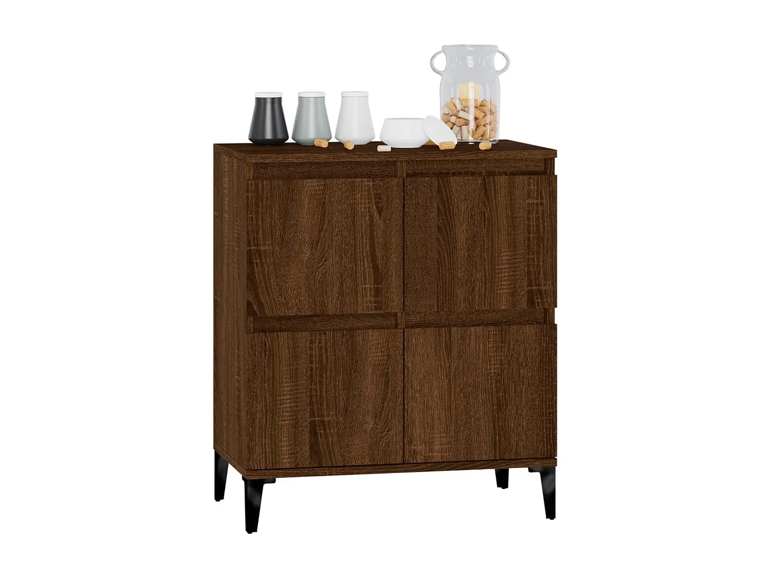 Buffet Chêne marron 60x35x70 cm Bois d'ingénierie
