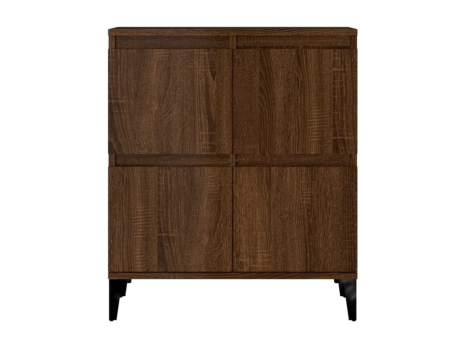 Aparador madera contrachapada marrón roble 60x35x70 cm