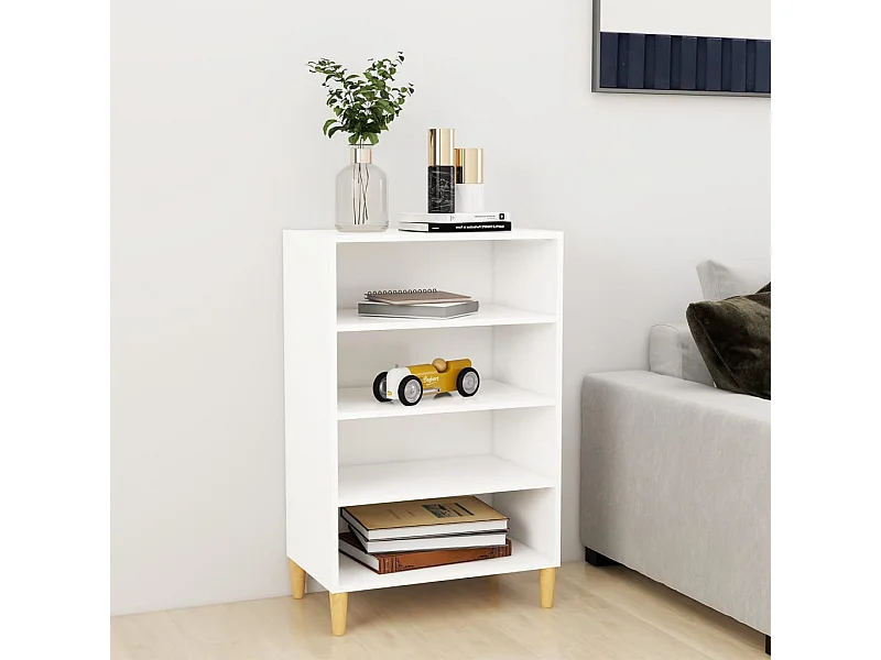 Dressoir 57x35x90 cm bewerkt hout wit