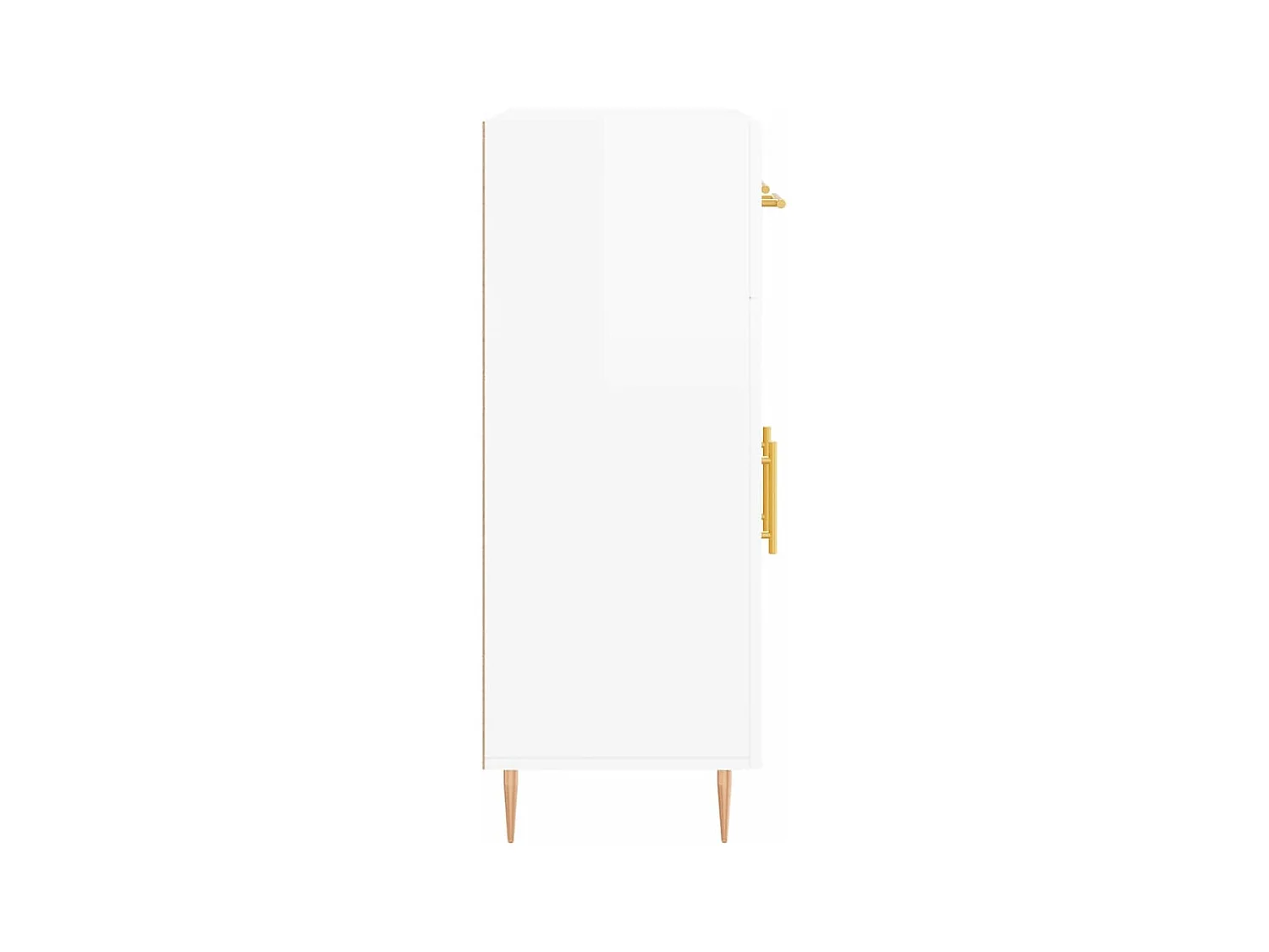 Aparador 69,5x34x90 cm madeira processada branco brilhante