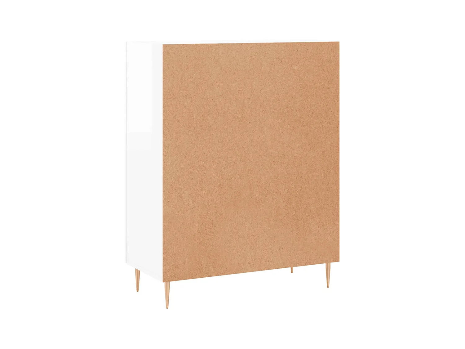 Aparador 69,5x34x90 cm madeira processada branco brilhante