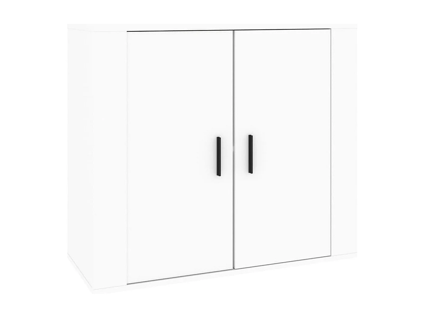 Buffet Blanc 80x33x70 cm Bois d'ingénierie