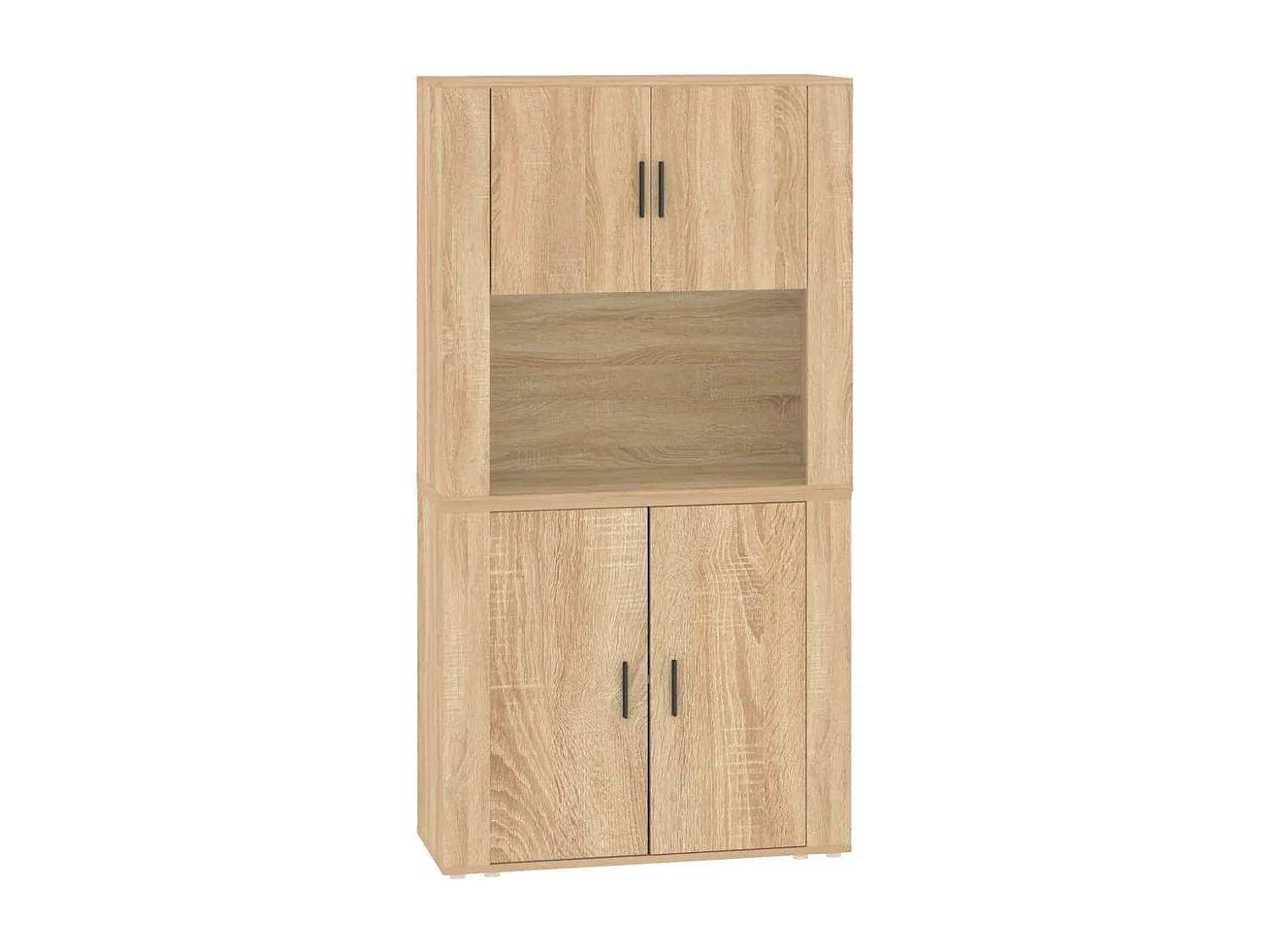 Hoge kastukkenbewerkt hout sonoma eikenkleurig