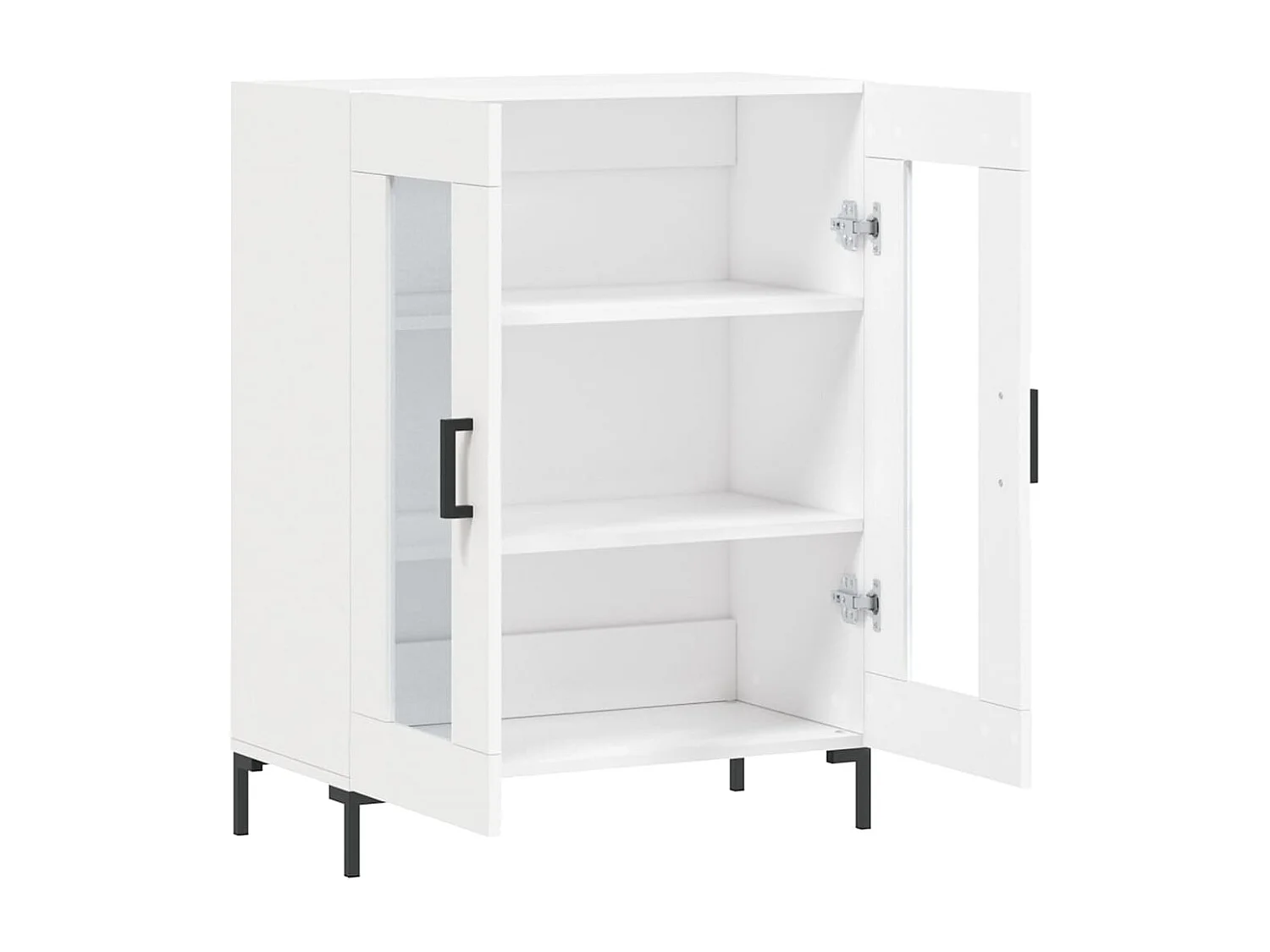 Buffet blanc 69,5x34x90 cm bois d'ingénierie