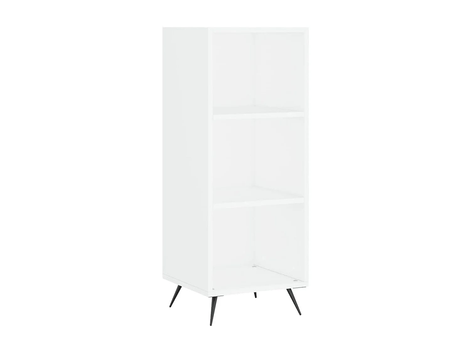 Buffet haut Blanc 34,5x34x180 cm Bois d'ingénierie