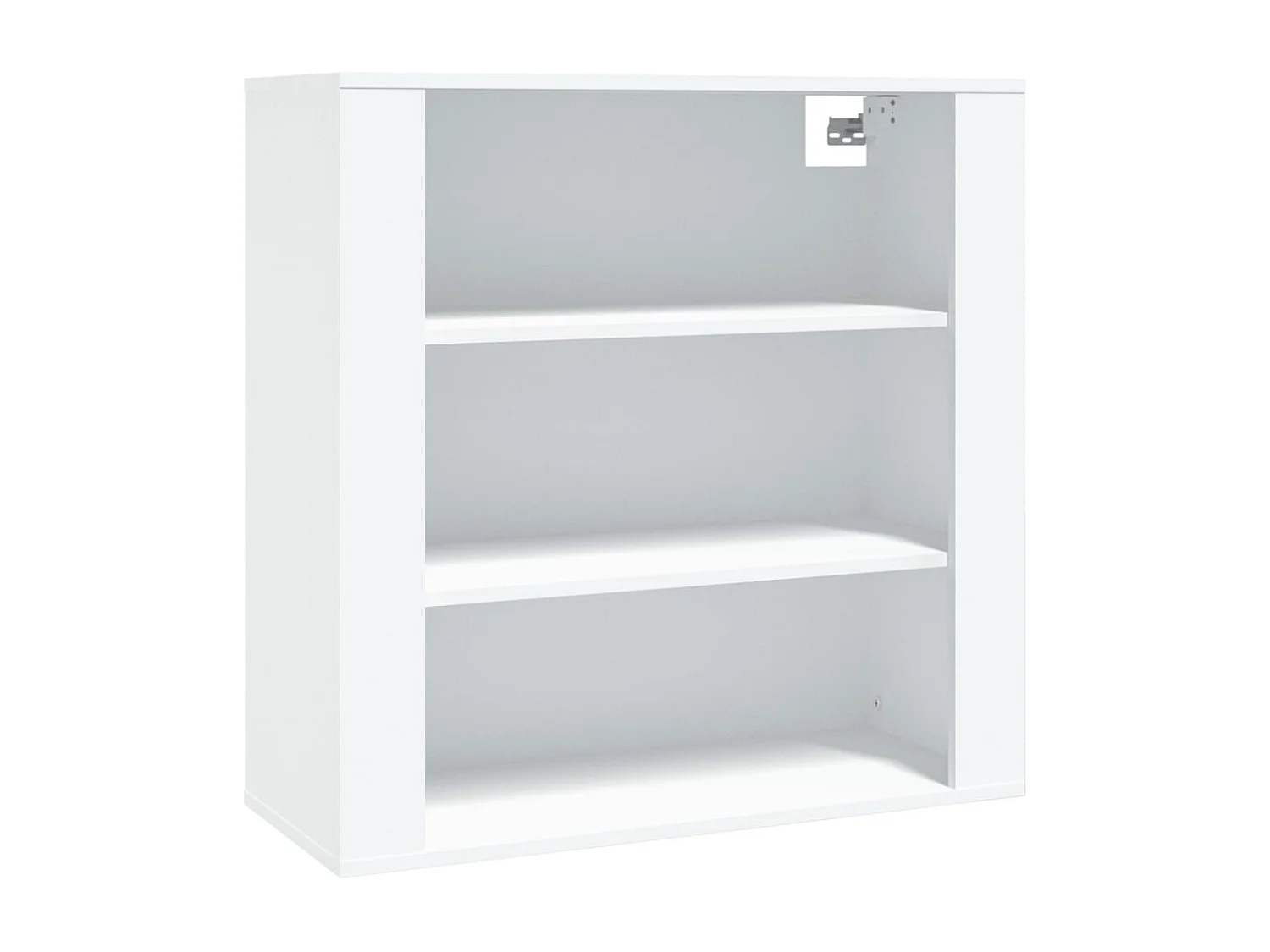 Hoge kast bewerkt hout wit