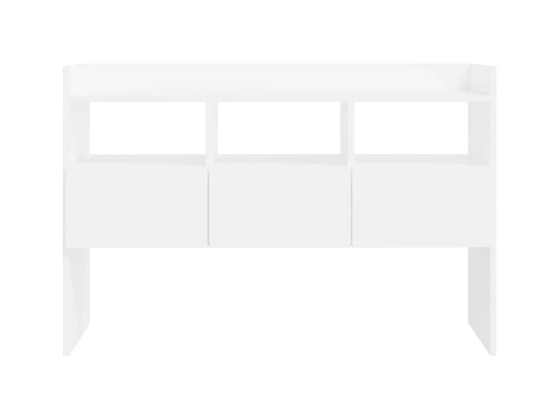 Buffet Blanc 105x30x70 cm Aggloméré