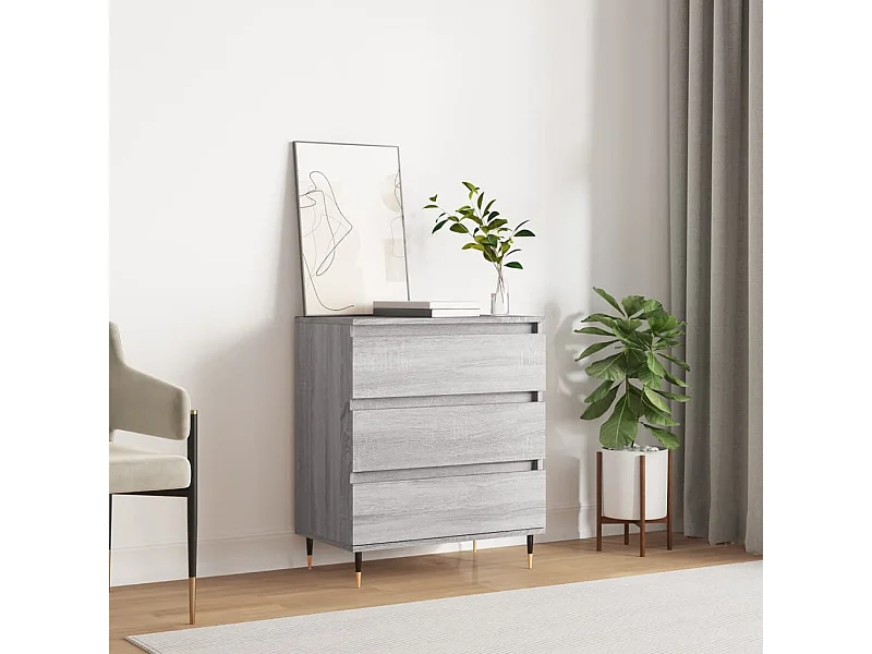 Buffet Sonoma gris 60x35x70 cm Bois d'ingénierie