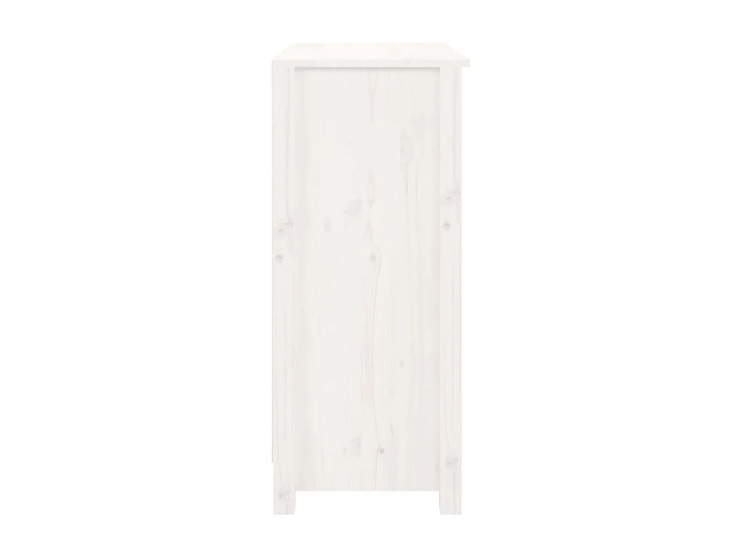 Buffet Blanc 70x35x80 cm Bois massif de pin