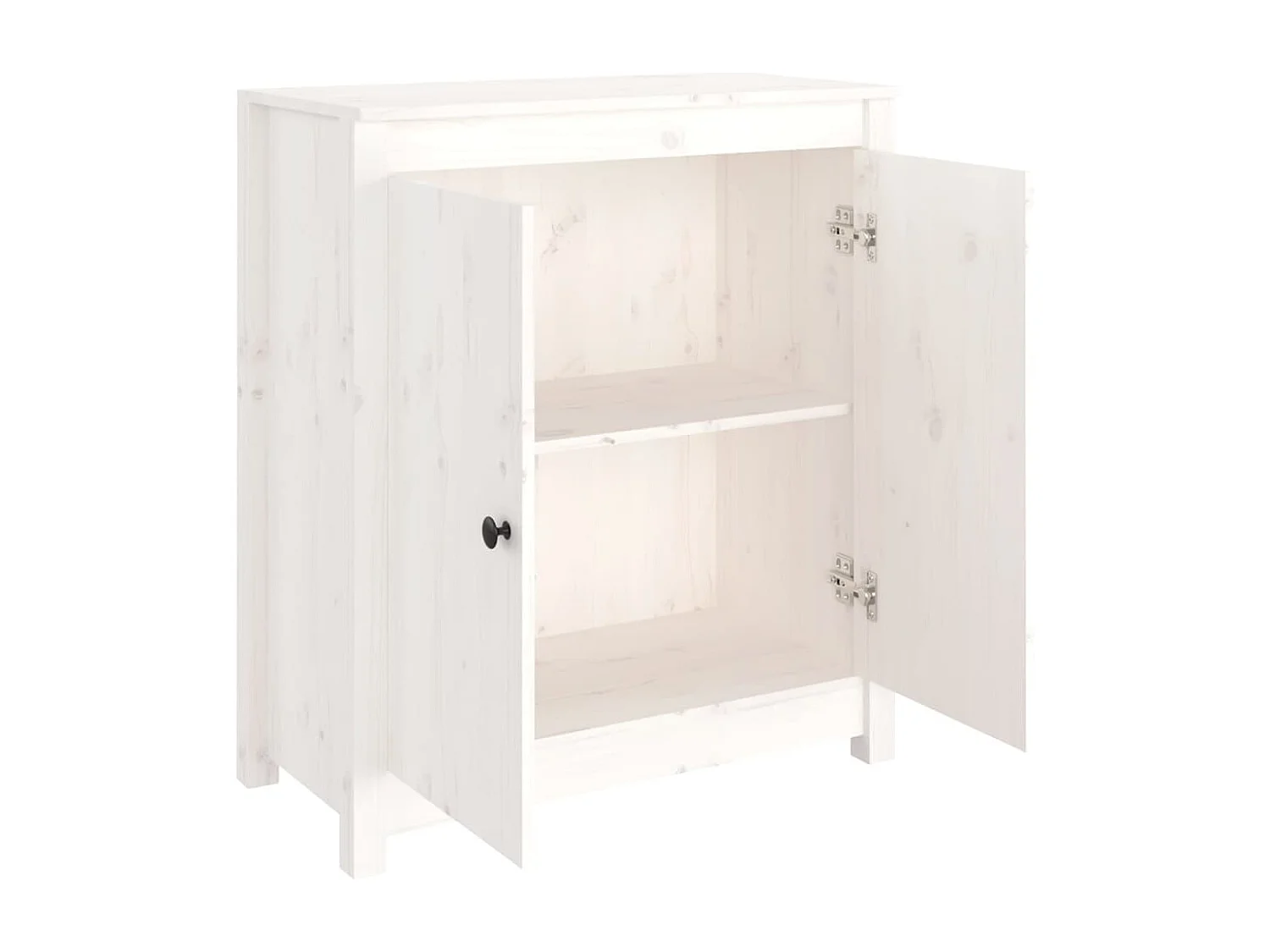 Aparador 70x35x80 cm madeira de pinho maciça branco