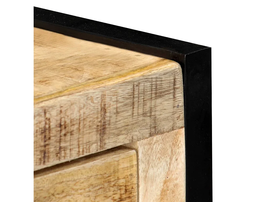 Buffet 120x35x76 cm Bois de manguier massif