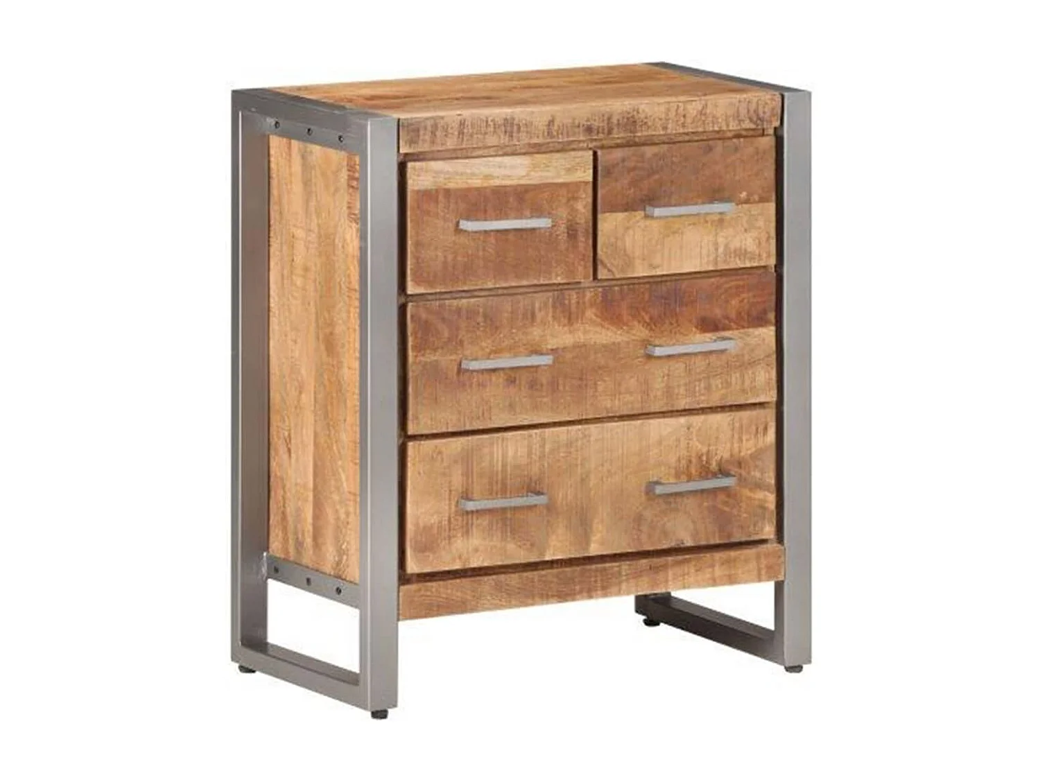 Buffet 60x35x70 cm Bois de manguier brut