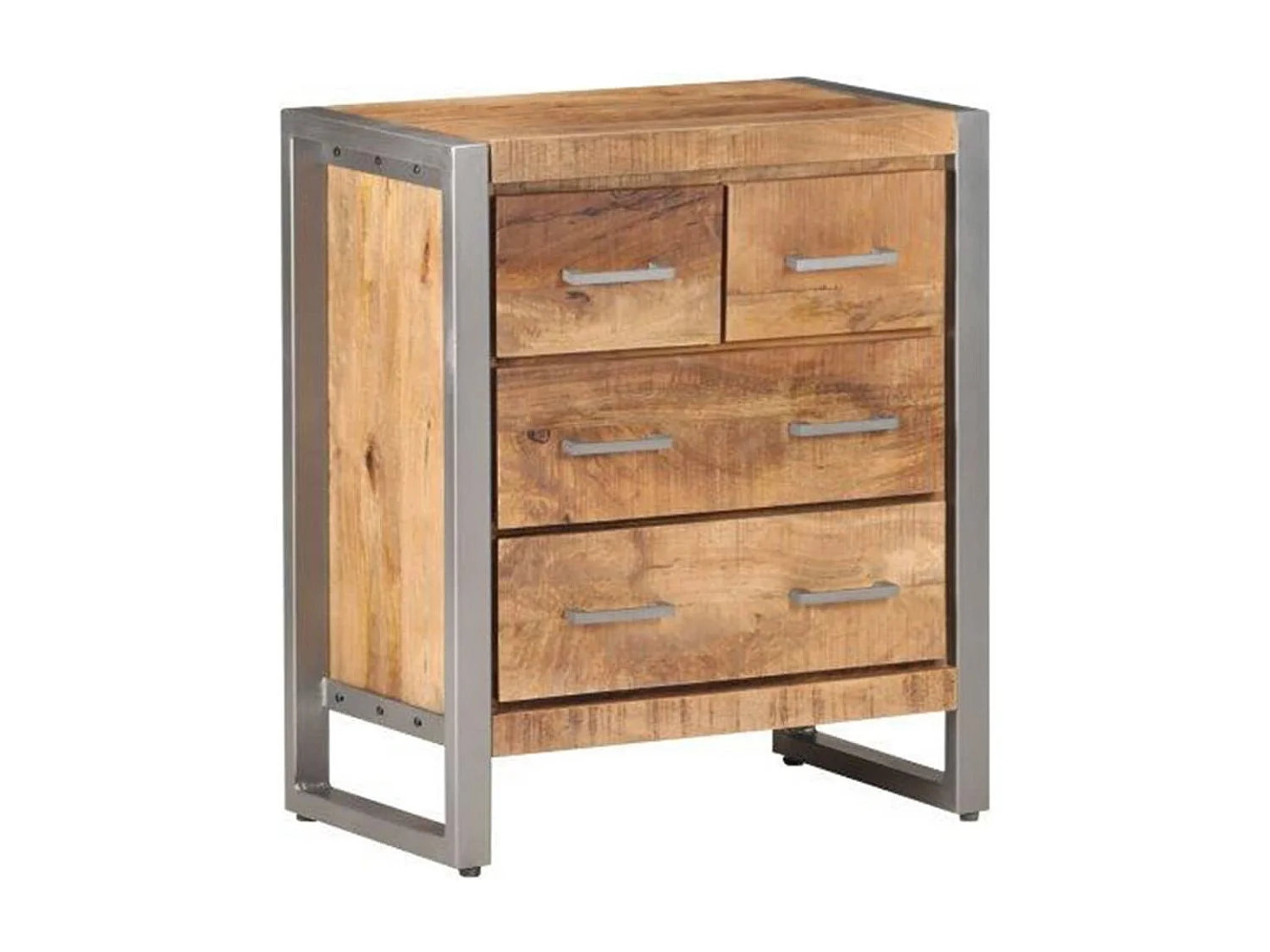 Buffet 60x35x70 cm Bois de manguier brut