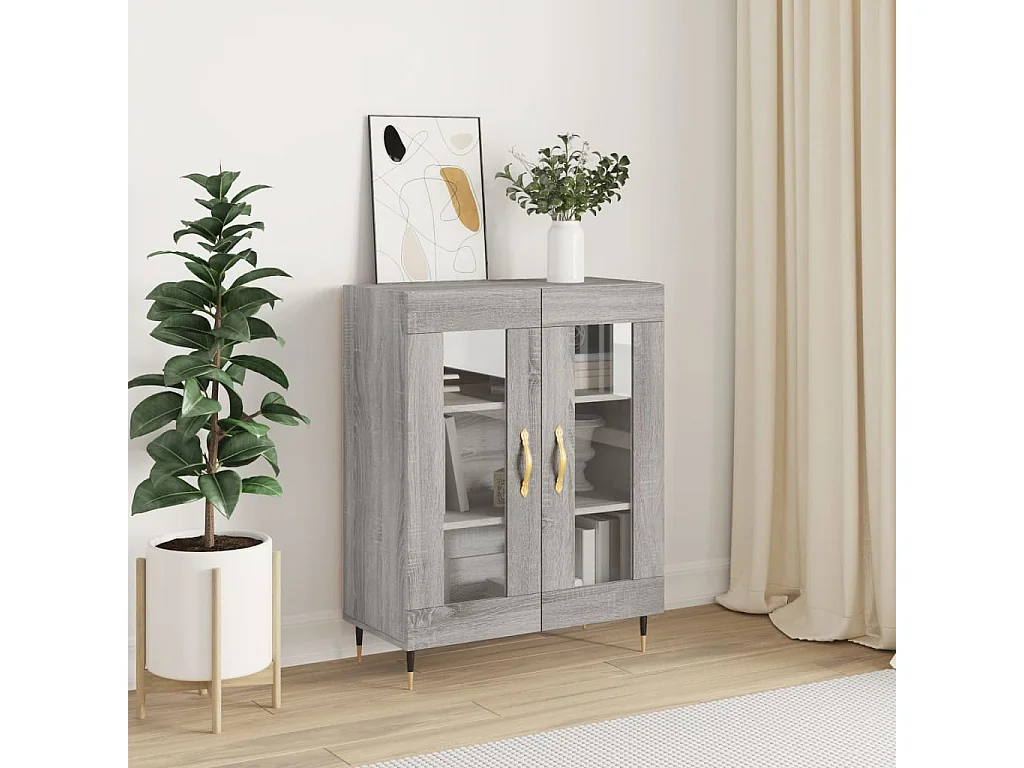 Buffet sonoma gris 69,5x34x90 cm bois d'ingénierie