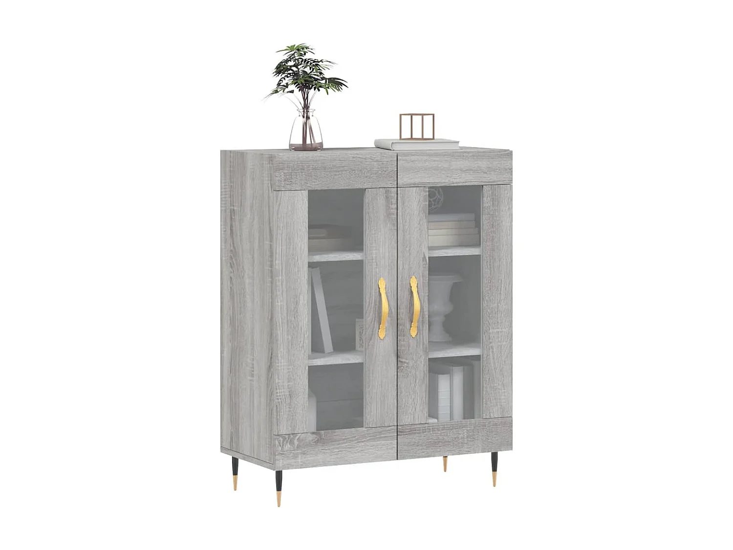 Buffet sonoma gris 69,5x34x90 cm bois d'ingénierie