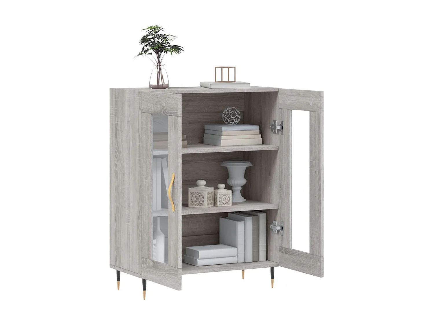 Buffet sonoma gris 69,5x34x90 cm bois d'ingénierie