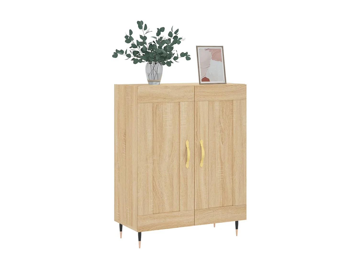 Buffet chêne sonoma 69,5x34x90 cm bois d'ingénierie
