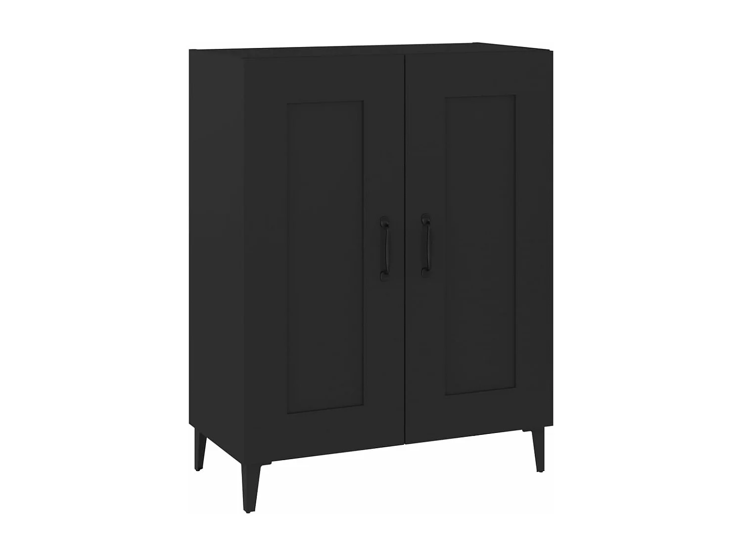 Buffet Noir 69,5x34x90 cm Bois d'ingénierie
