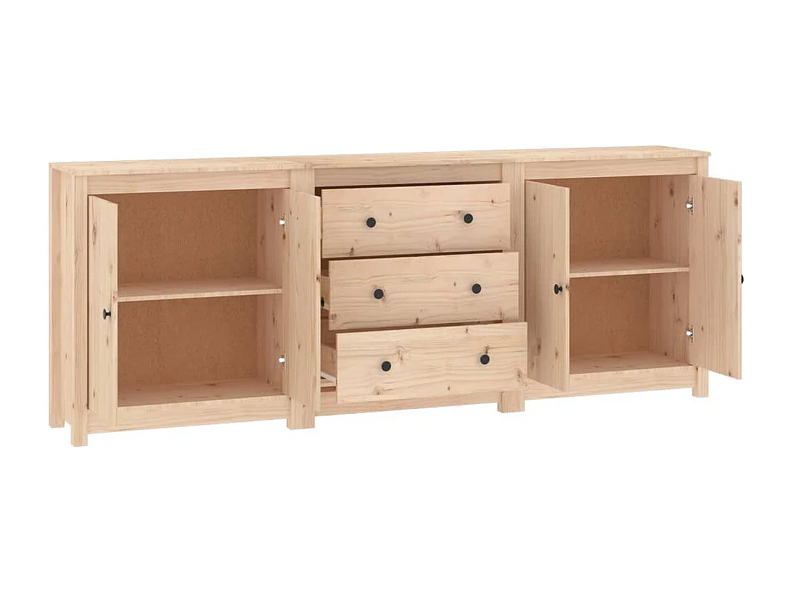Buffet 210x35x80 cm Bois massif de pin