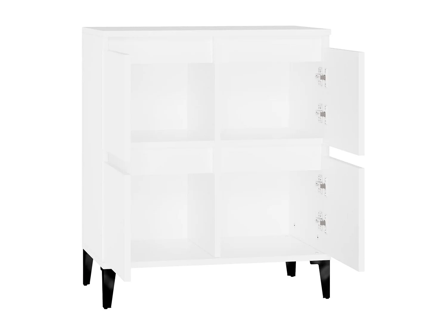 Buffet Blanc 60x35x70 cm Bois d'ingénierie