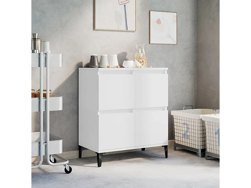 Buffet Blanc 60x35x70 cm Bois d'ingénierie