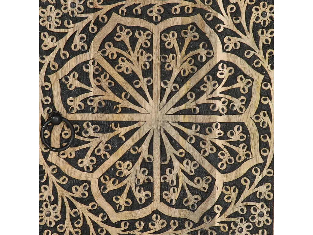 Armoire latérale 90x33x75 cm bois massif de manguier