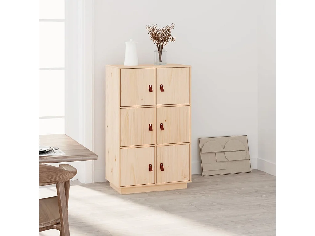 Buffet haut 67x40x108,5 cm Bois massif de pin