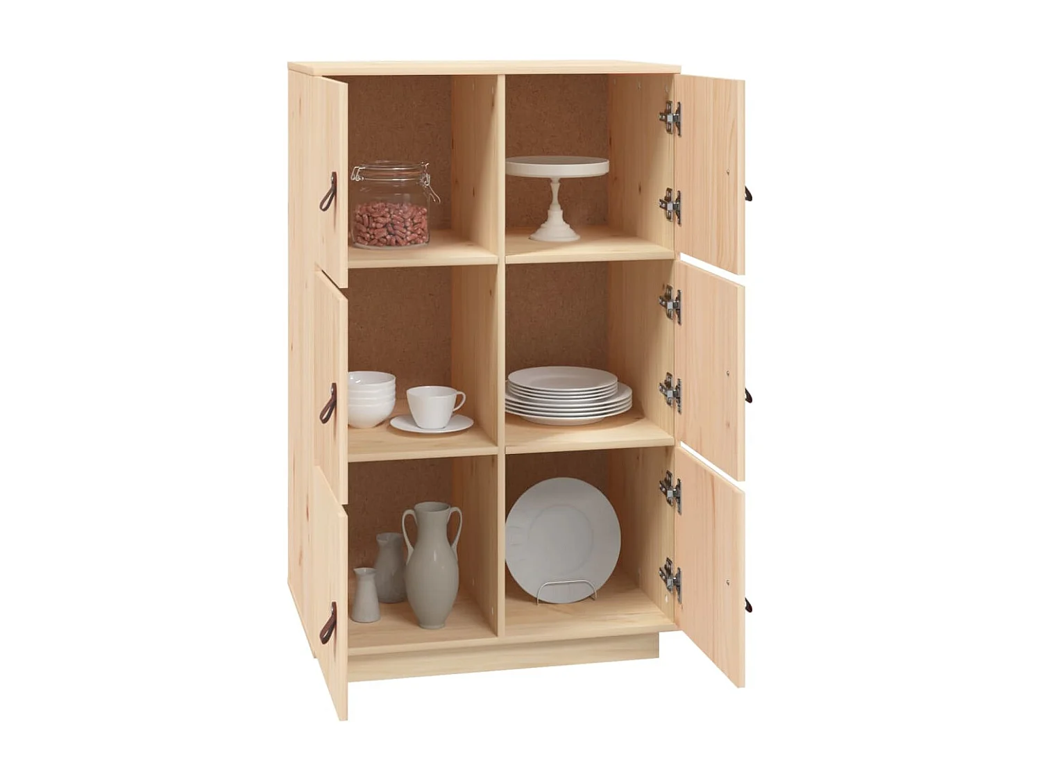 Buffet haut 67x40x108,5 cm Bois massif de pin