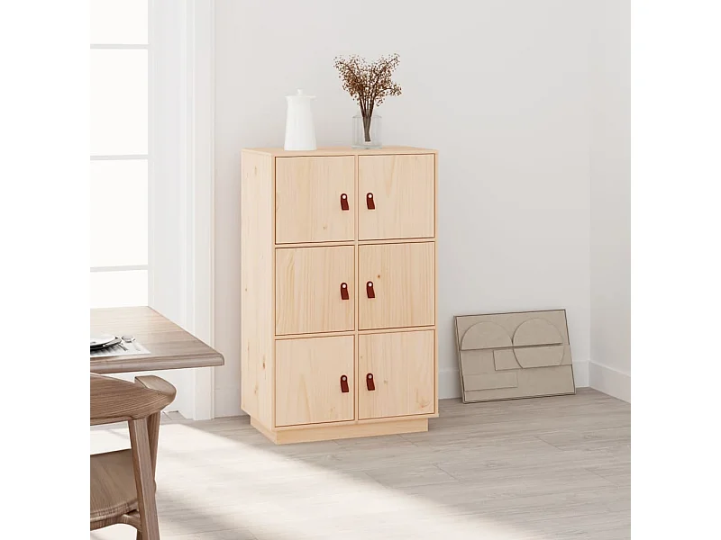 Buffet haut 67x40x108,5 cm Bois massif de pin