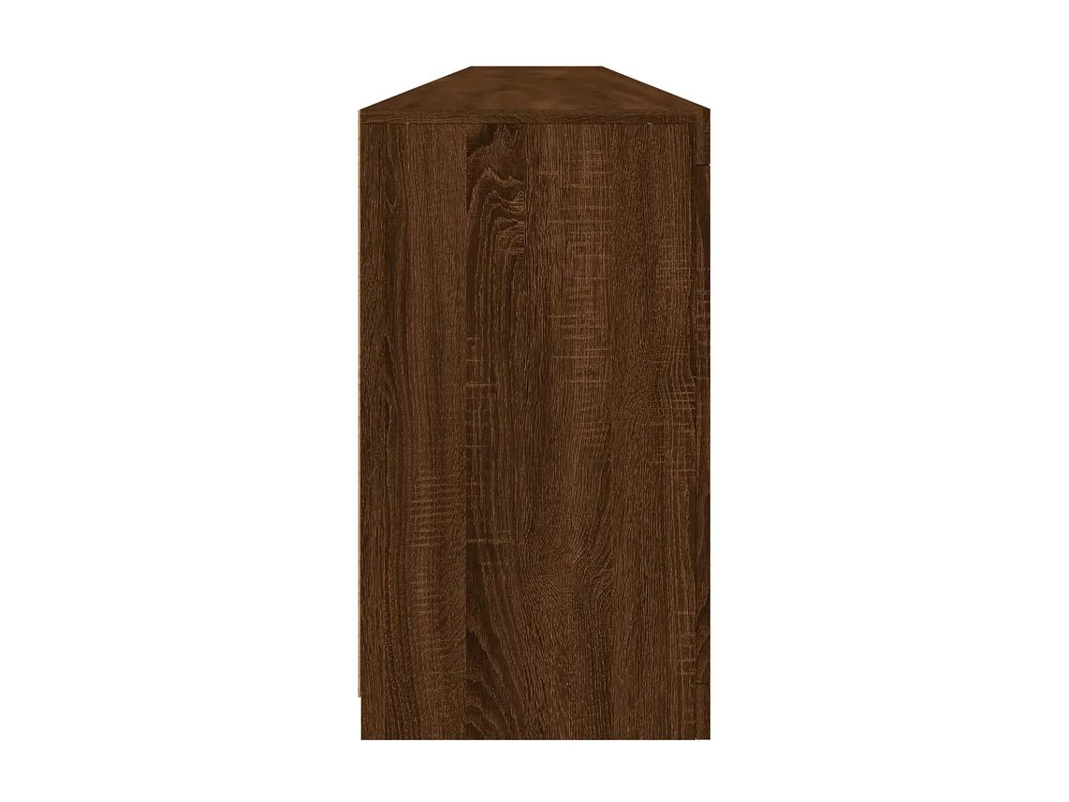 Buffet avec lumières LED chêne marron 283x37x67 cm