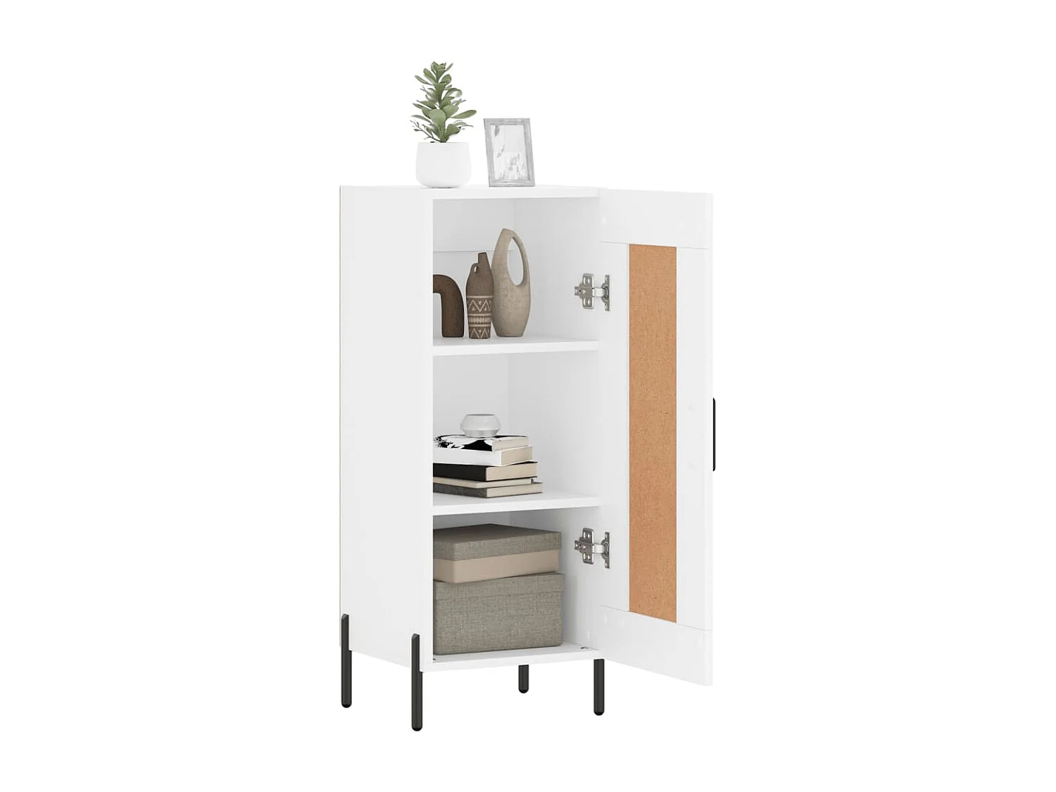 Buffet blanc 34,5x34x90 cm bois d'ingénierie
