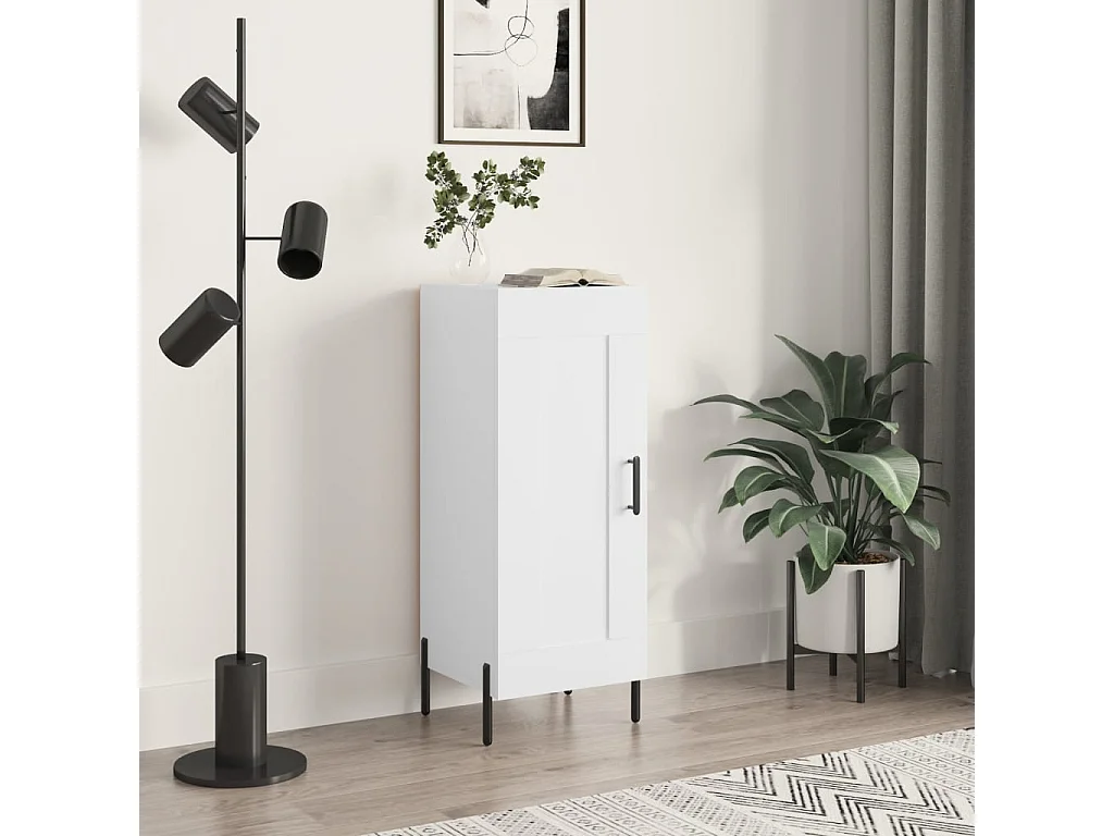 Buffet blanc 34,5x34x90 cm bois d'ingénierie