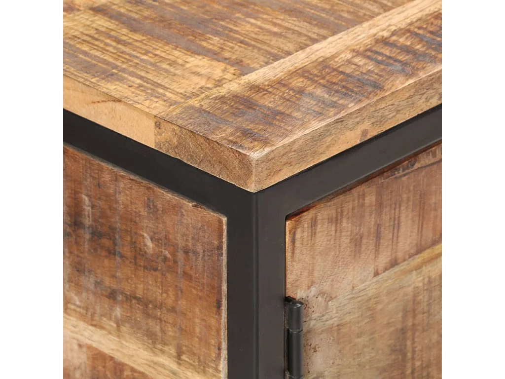 Buffet 85x30x80 cm Bois de manguier brut