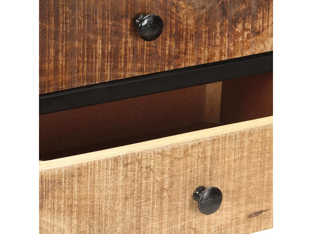 Buffet 85x30x80 cm Bois de manguier brut