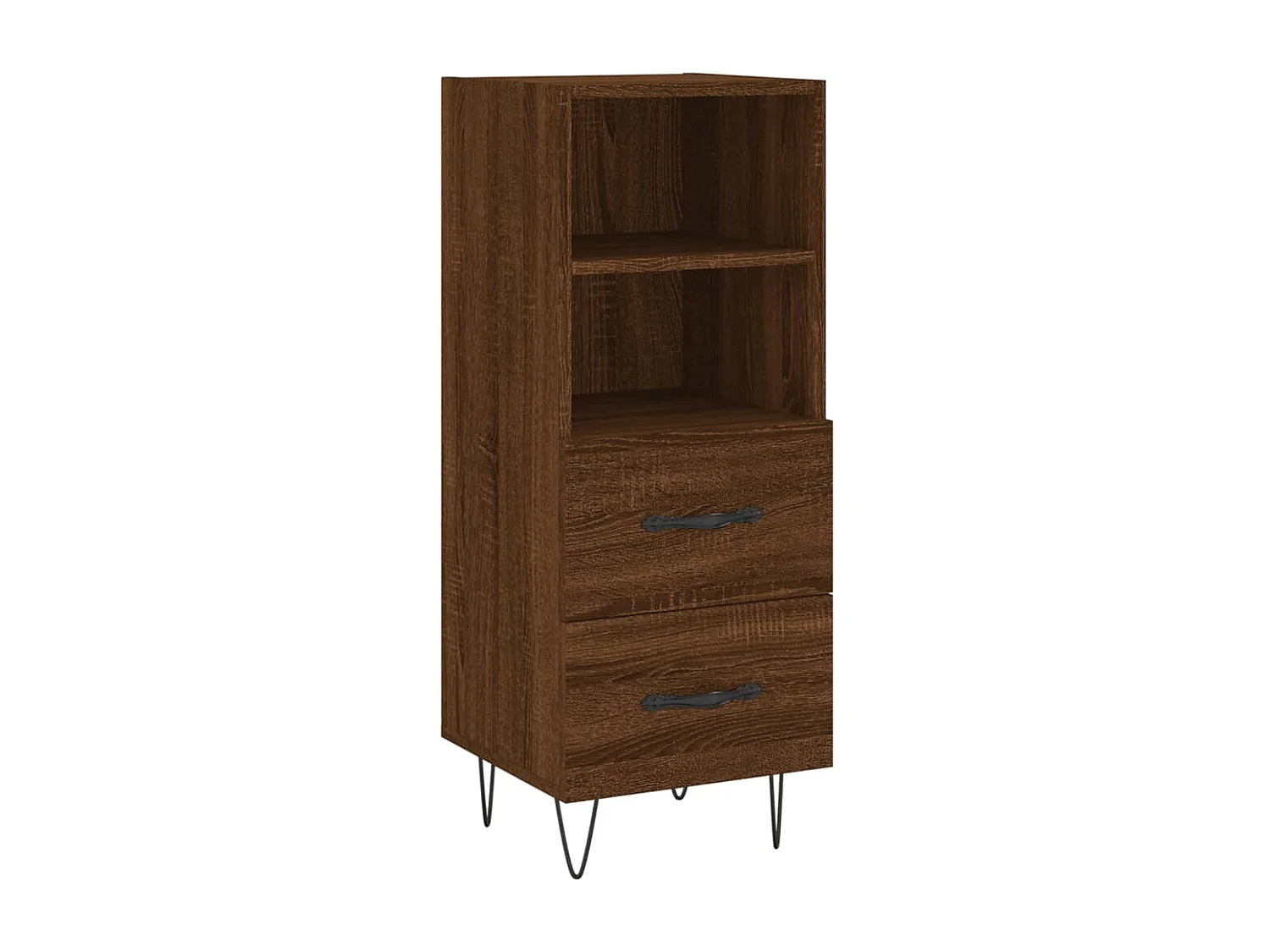 Buffet Chêne marron 34,5x34x90 cm Bois d'ingénierie