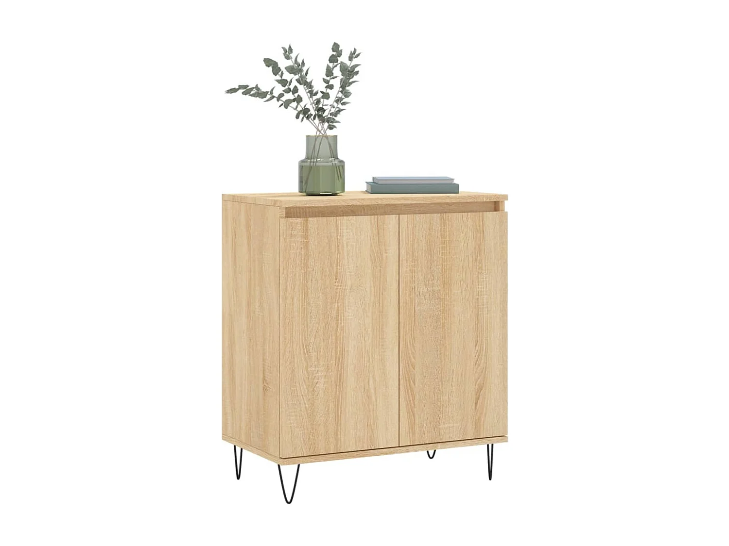 Dressoir 60x35x70 cm bewerkt hout sonoma eikenkleurig