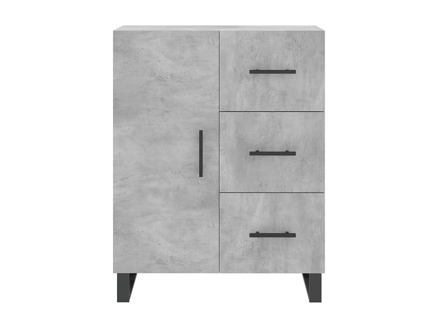 Buffet gris béton 69,5x34x90 cm bois d'ingénierie